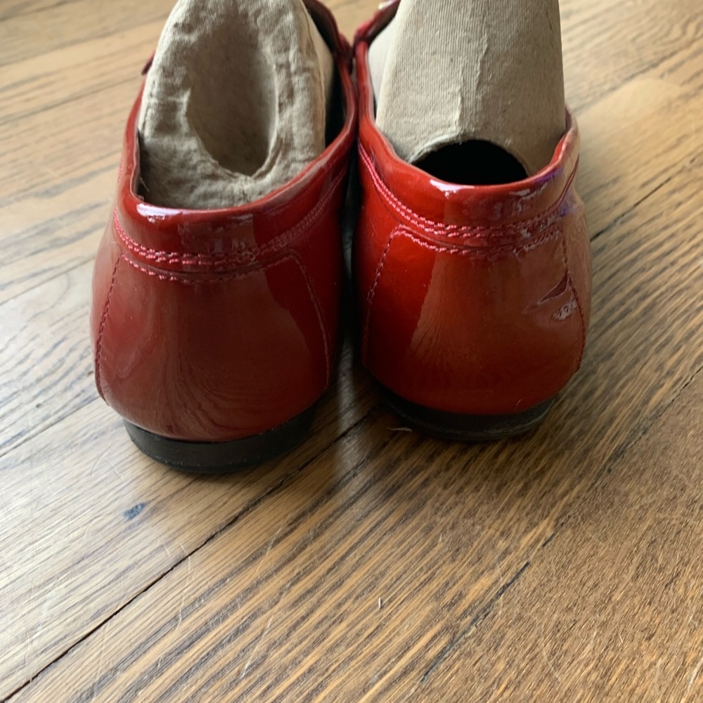 Donald J. Pliner Diona Red Patent Loafers - Picture 2 of 7
